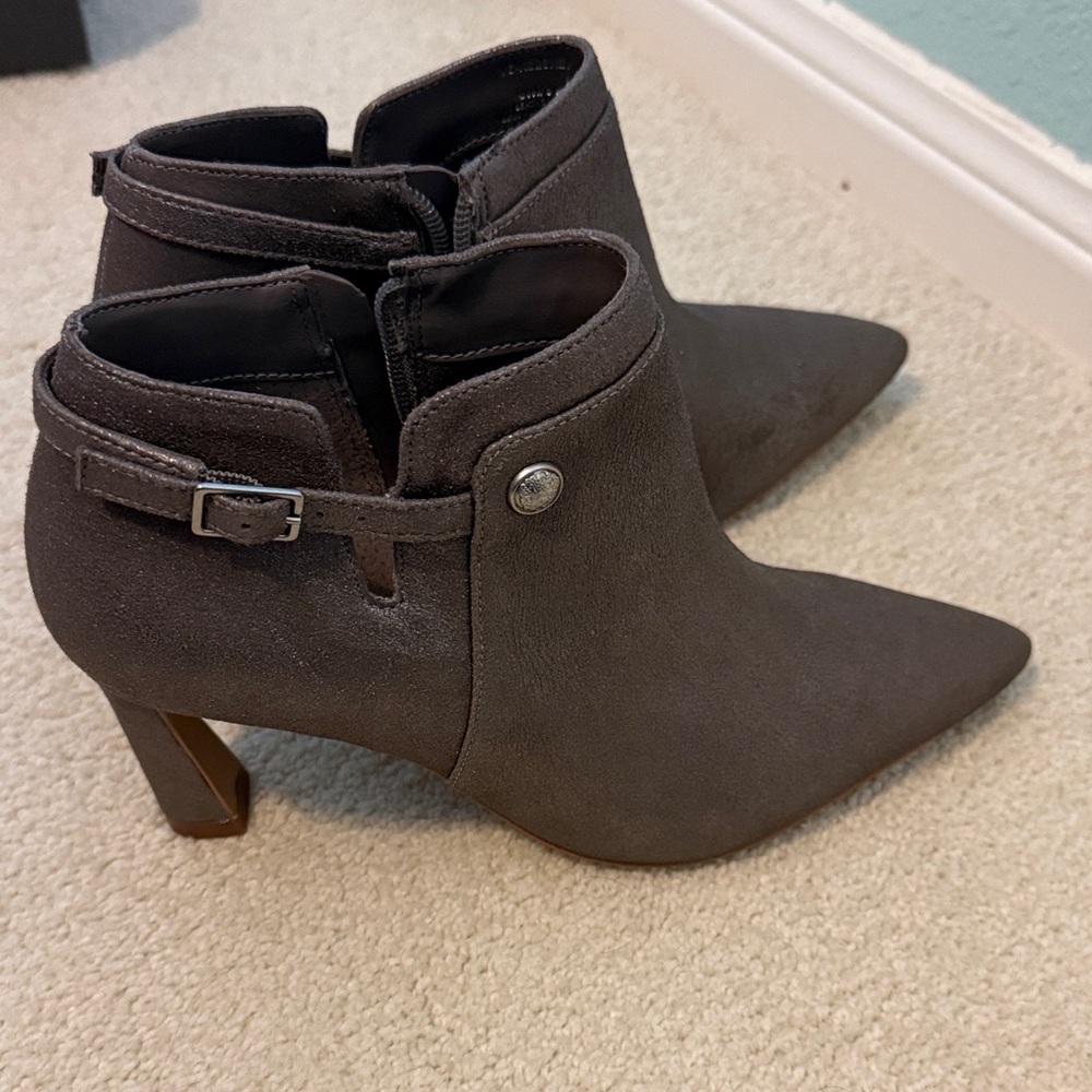 Vince Camuto Silver / Metal Ankle Heel Boots